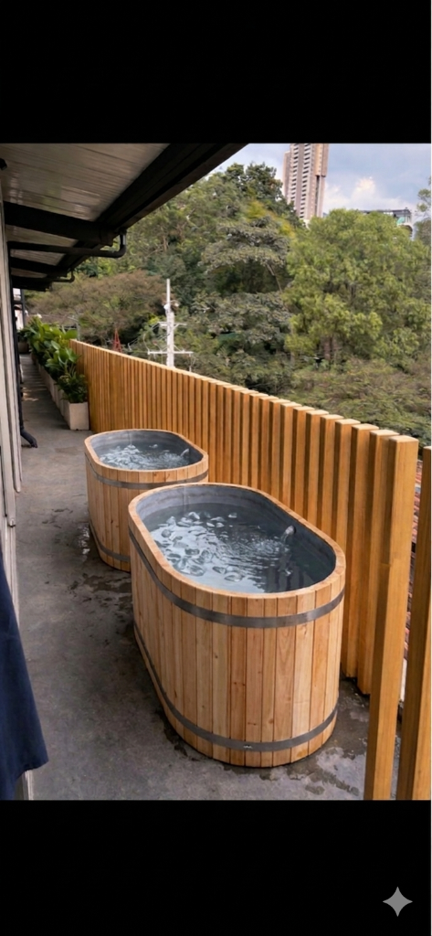 Sleek Cold Plunge Area